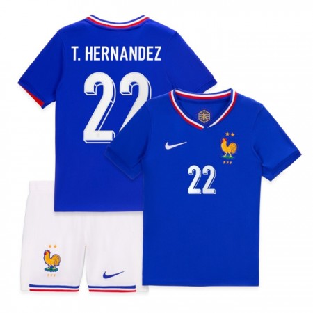 Francie T. Hernandez 22 Domácí ME 2024 - Dětské Fotbalové Dresy (S/S)